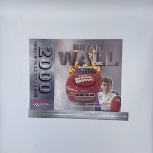 2000 Bryan Wall Herocard Handout- Nascar Busch #77 Burnham Boilers Racing